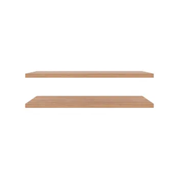 Set Of Two Wood Wall Mounted Floating Shelf