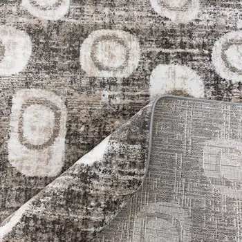 8' X 11' Brown and Beige Abstract Area Rug