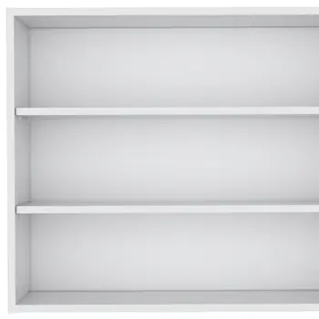 36" White Wood Three Tier Wall Mounted Floating Shelf