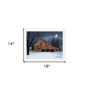Night Before Christmas White Framed Wall Art