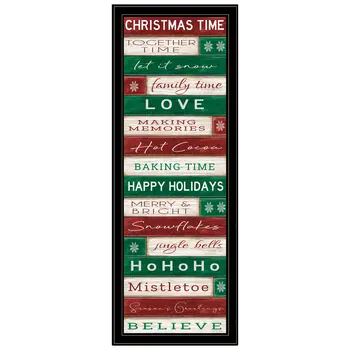 Christmas Time Black Framed Wall Art