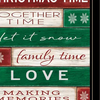 Christmas Time Black Framed Wall Art