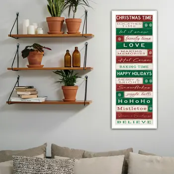 Christmas Time White Framed Wall Art