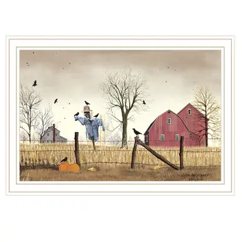 After the Harvest White Framed Wall Art