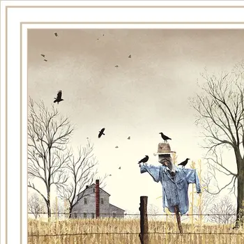 After the Harvest White Framed Wall Art