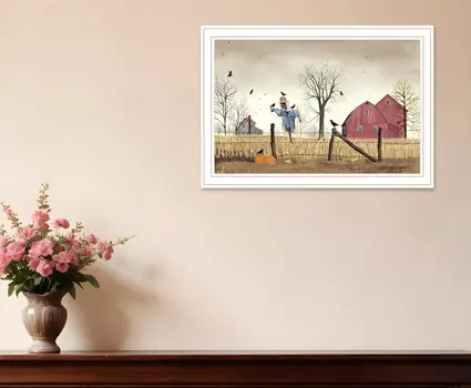 After the Harvest White Framed Wall Art