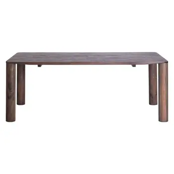 79" Espresso Solid Wood Dining Table
