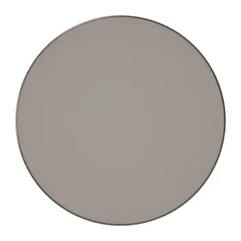 32" Taupe Steel Pedestal Base Round Top Dining Table
