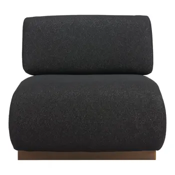 34" Black And Bronze Fabric And Upholstered Side Chair