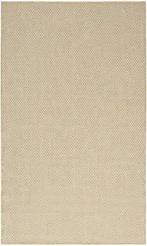 3' X 5' Natural And Ivory Geometric Indoor Outdoor Area Rug