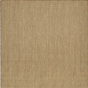 3' X 5' Tan And Brown Geometric Indoor Outdoor Area Rug
