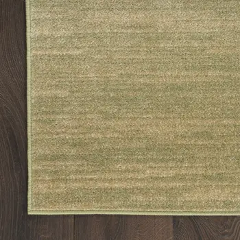 3' X 5' Green And Gold Abstract Indoor Outdoor Area Rug