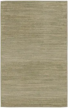 3' X 5' Green And Gold Abstract Indoor Outdoor Area Rug