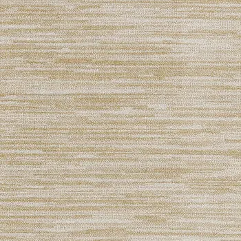 3' X 5' Ivory And Gold Abstract Indoor Outdoor Area Rug