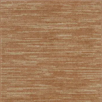 3' X 5' Rust And Beige Abstract Indoor Outdoor Area Rug