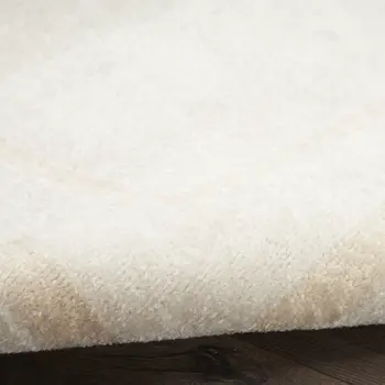 3' X 5' Ivory And Gold Indoor Outdoor Area Rug