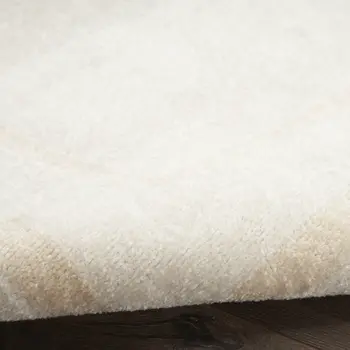3' X 5' Ivory And Gold Indoor Outdoor Area Rug