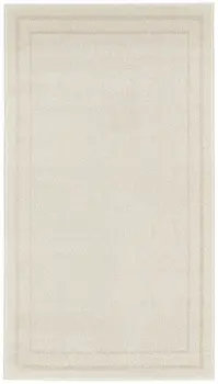3' X 5' Ivory And Gold Indoor Outdoor Area Rug