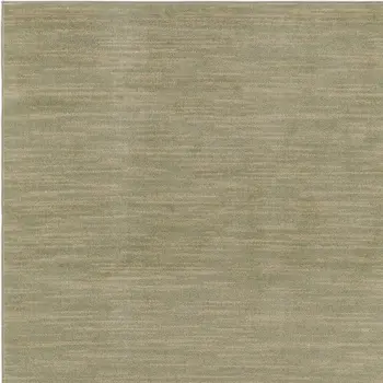 5' Green And Gold Square Abstract Indoor Outdoor Area Rug