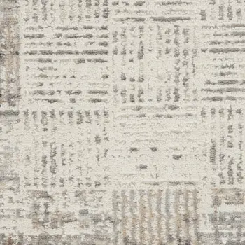 2' X 3' Ivory and Gray Abstract Area Rug