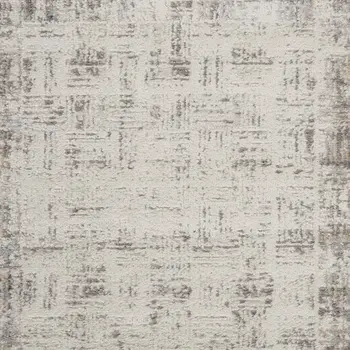 2' X 3' Ivory and Gray Abstract Area Rug
