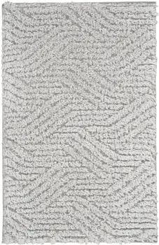 2' X 3' Gray Abstract Power Loom Area Rug