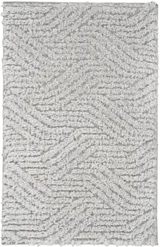 2' X 3' Gray Abstract Power Loom Area Rug
