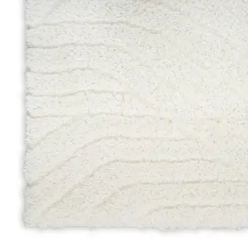 2' X 3' Ivory Abstract Power Loom Area Rug