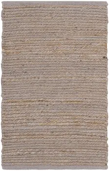 2' X 3' Gray Jute Hand Woven Area Rug