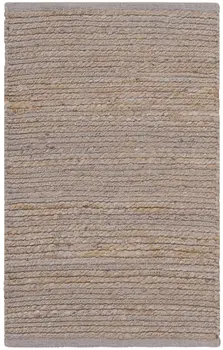 2' X 3' Gray Jute Hand Woven Area Rug
