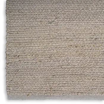 2' X 3' Gray Jute Hand Woven Area Rug