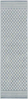 6' Blue Geometric Runner Rug