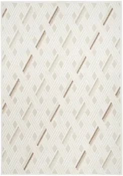 6' Brown Geometric Runner Rug