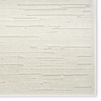 6' Beige Geometric Runner Rug
