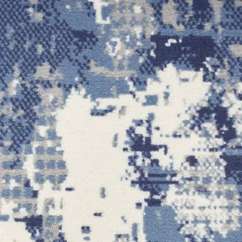 6' Beige Geometric Runner Rug