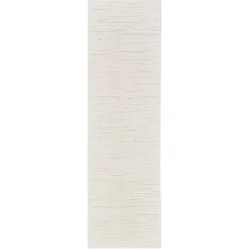 6' Ivory Geometric Runner Rug