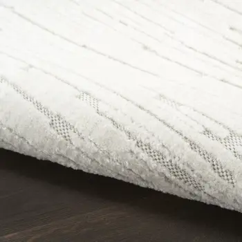 6' Ivory Geometric Runner Rug