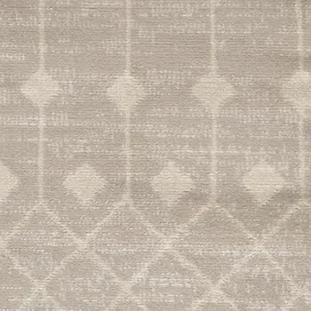 3' X 5' Beige Geometric Power Loom Area Rug