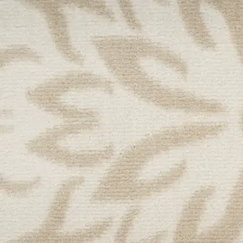 3' X 5' Beige and Ivory Floral Area Rug