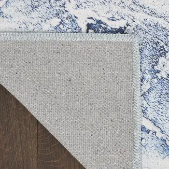 4' X 6' Ivory Abstract Power Loom Area Rug