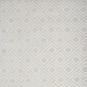 4' X 6' Gray Geometric Area Rug