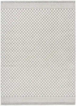 4' X 6' Gray Geometric Area Rug