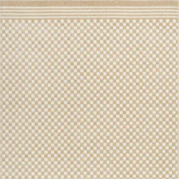 4' X 6' Tan Geometric Area Rug