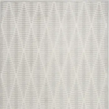 4' X 6' Gray Geometric Area Rug