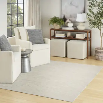 4' X 6' Beige Geometric Area Rug