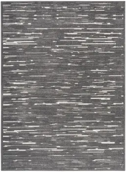 4' X 6' Gray Geometric Area Rug