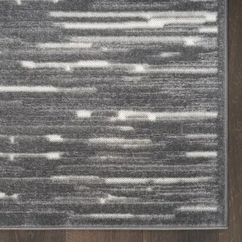 4' X 6' Gray Geometric Area Rug