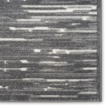 4' X 6' Gray Geometric Area Rug