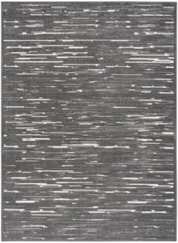 4' X 6' Gray Geometric Area Rug