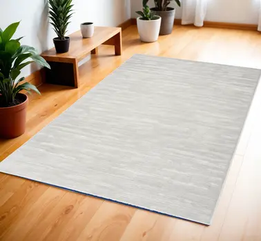 4' X 6' Gray Geometric Area Rug